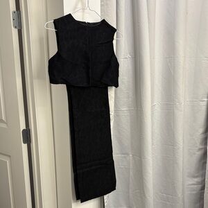 VINTAGE BNWOT VERSUS VERSACE Leopard wool pant and ultra-crop top sz 38